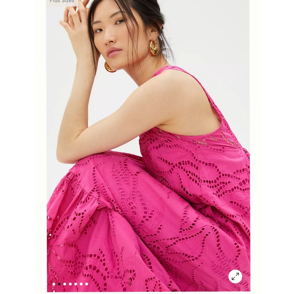 Maeve Belrose Eyelet Maxi Dress - Picture 2 of 7